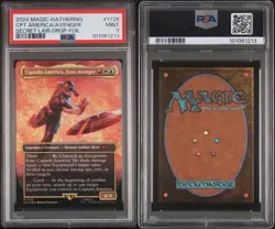 2024 MTG SECRET LAIR DROP FOIL #1726 CAPTAIN AMERICA, FIRST AVENGER PSA 9 - Image 2