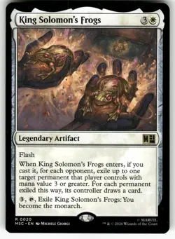 King Solomon's Frogs R 20 NM Commander: Marvel Super Heroes MTG M-06 - Image 1