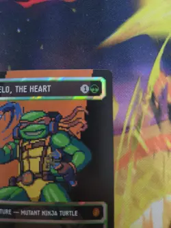 Michelangelo, The Heart Borderless Surge Foil - Mythic - CDR: TMNT MTG - Image 2