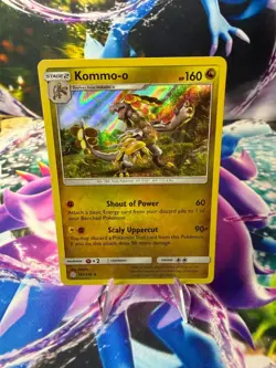 KOMMO-O 163/236 COSMIC ECLIPSE Holo Rare Pokemon - Image 1