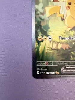 Pikachu ex 276/217 Special Illustration Rare Full Art Holo English Lightning - Image 4