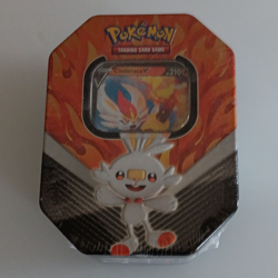 Pokemon TCG Sword & Shield Cinderace V Tin Factory Sealed - Image 1