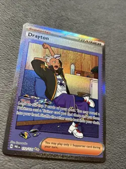Drayton 172/131 Pokemon Card Special Illustration Rare Full Art Holo NM - Image 3