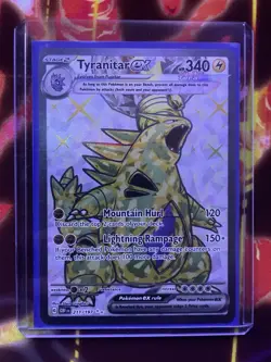 Pokemon Tyranitar ex 211/197 Obsidian Flames Ultra Rare EX Holo 340 HP - Image 1