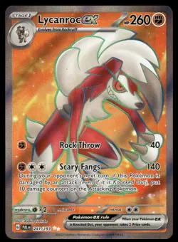 POKEMON LYCANROC EX PALDEA EVOLVED 241/193 HOLO ULTRA RARE NM/M - Image 1