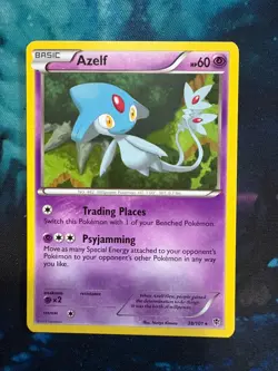 Pokemon TCG Azelf Plasma Blast 38/101 Regular Rare LP - Image 1