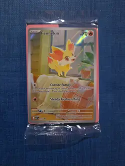 Fennekin 080 Sealed Black Star ETB Promo Pokemon TCG ME04 Chaos Rising - Image 1