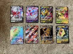 8 Pokemon Cards Consisting Of VMAX and V - Image 1