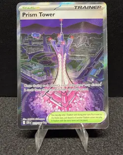 Prism Tower 111/086 Pokemon TCG Chaos Rising Reverse Holo Trainer Stadium - Image 1