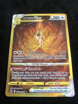 Pokemon Arceus VSTAR GG70/GG70 Gold Secret Rare Card Crown Zenith - Image 2