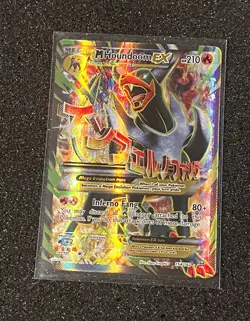 Pokemon TCG M Houndoom EX 154/162 Breakthrough Full Art Holo Ultra Rare 2015 - Image 1