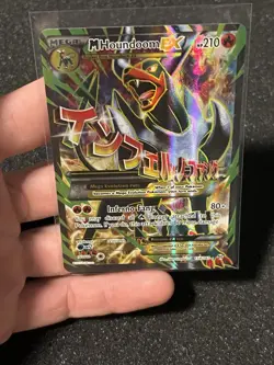 Pokemon TCG M Houndoom EX 154/162 Breakthrough Full Art Holo Ultra Rare 2015 - Image 4