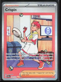 Crispin 171/131 - Pokemon Prismatic Evolutions - Holo - NM - Image 1