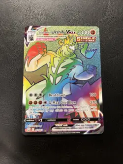 Pokemon TCG Urshifu VMAX SWSH Battle Styles Single Strike 167/163 Rainbow NM - Image 1