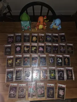 PSA 10 + 9 Pokemon Topps Chrome lot + - Image 1