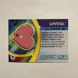 Luvdisc Topps Pokemon Advanced Challenge #41 Regular Card - Image 2