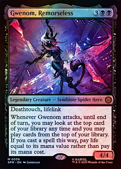 Gwenom, Remorseless - 56 - NM Foil - Marvel's Spider-Man - MTG - Image 1