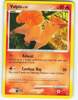 Vulpix - 102/127 Platinum - Pokemon TCG - 2009 - Image 1
