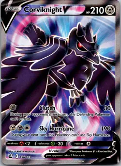 Corviknight V 156/163 Ultra Rare Battle Styles Pokemon Holo Near Mint - Image 1