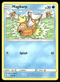 Magikarp 15/68 Common Hidden Fates Pokemon Near Mint - Image 1