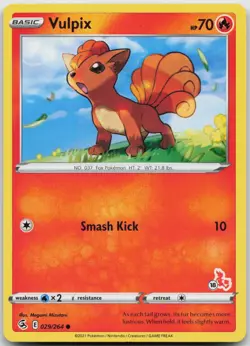 Vulpix 029/264 Common Fusion Strike Pokemon Near Mint - Image 1