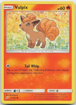 Vulpix 15/181 Common Team Up Pokemon Near Mint - Image 1