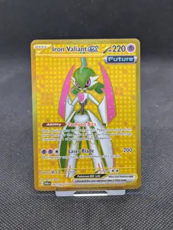Pokemon Carr Iron Valiant EX 261/182 Full Art Hyper Rare Paradox Rift NM - Image 1