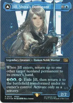 MTG: Final Fantasy: Surge Foil Borderless Jill, Shiva's Dominant: LP Condition - Image 1