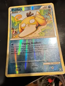 Psyduck 74/102 Common Reverse Holo HGSS Triumphant Pokemon - Image 1