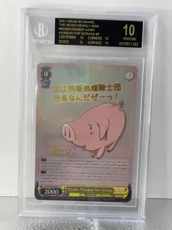 hawk passion for sx03-006 sp bgs 10 Black Label weiss schwarz seven deadly sins - Image 1