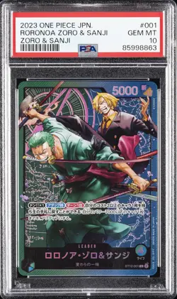 2023 ONE PIECE JAPANESE STARTER DECK ST12-ZORO & SANJI RORONOA ZORO/SANJI PSA 10 - Image 1