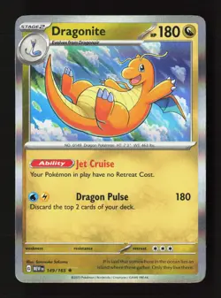 Dragonite 149/165 Rare 151 Pokemon Holo Near Mint - Image 1