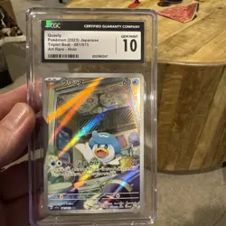 Quaxly AR 081/073 Triplet Beat sv1a Pokemon Card Game Japanese CGC Gem Mint 10 - Image 1