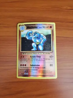 2016 Pokemon XY Evolutions - Machoke Reverse Holo #58/108 - NM/MT - Image 1