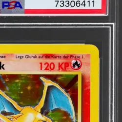 1999 Pokemon Base Set German Glurak #4 PSA 8 Holo NM-MT - Image 5