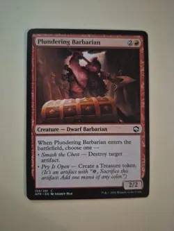 Plundering Barbarian - Forgotten Realms - NM - MTG 158/281 (C) - Image 1