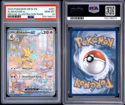 2023 POKEMON MEW EN-151 SPECIAL ILLUSTRATION RARE #201 ALAKAZAM EX PSA 10 - Image 3
