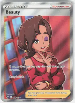 Beauty 181/185 Ultra Rare Vivid Voltage Pokemon Holo Near Mint - Image 1