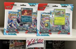 Pokemon Scarlet & Violet Journey Together 3x Pack Blister Pack Lot Of 2x Packs - Image 1