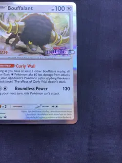 Pokemon: Stellar Crown Staff Prerelease Promo: Bouffalant 136 - Image 5