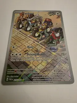 Pokemon TCG Cyclizar SV04 Paradox Rift 215/182 Holo Illus Rare Full Art - Image 2