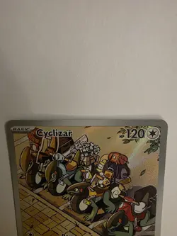 Pokemon TCG Cyclizar SV04 Paradox Rift 215/182 Holo Illus Rare Full Art - Image 3