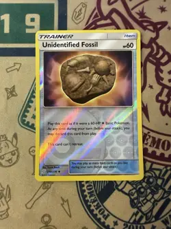 Unidentified Fossil Reverse Holo SM - Cosmic Eclipse 207/236 Pokemon TCG - Image 3