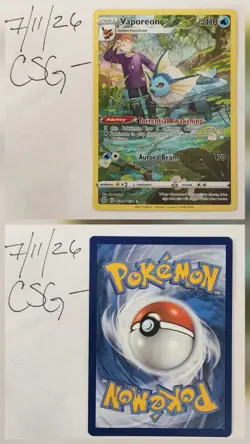 Vaporeon TG02/TG30 - Brilliant Stars - Ultra Rare - English Pokemon TCG - Image 3