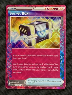 2024 Pokemon TCG Holo Ultra Rare Secret Box Trainer Card - Image 1