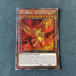 The Winged Dragon Of Ra NM Quarter Century Bonanza Platinum Secret Rare Yugioh - Image 2
