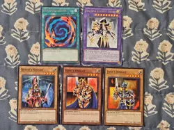 Arcana Knight Joker King's Queen's Jack's Knight Set + Polymerization Yugioh - Image 1