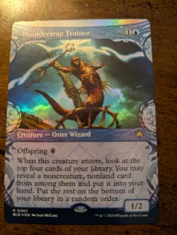 Thundertrap Trainer MTG Bloomburrow #0307 FOIL SHOWCASE Near Mint - Image 1