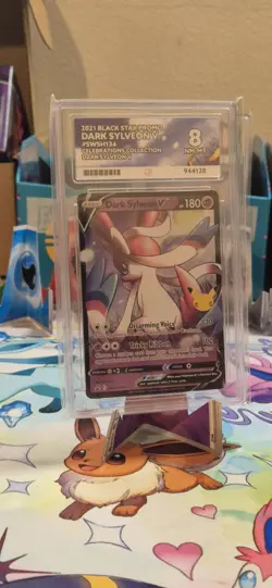 Pokemon TCG Dark Sylveon V SWSH134 Celebrations Black Star Promo Holo Card - LP - Image 1