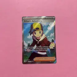 Ethan's Adventure 221/182 NM Full Art Ultra Rare Destined Rivals Pokemon Card - Image 1